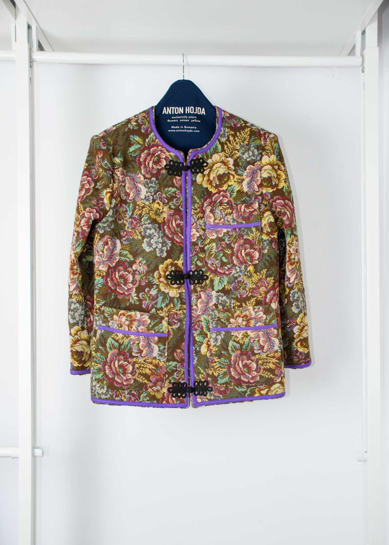 Floral Brocard Blazer