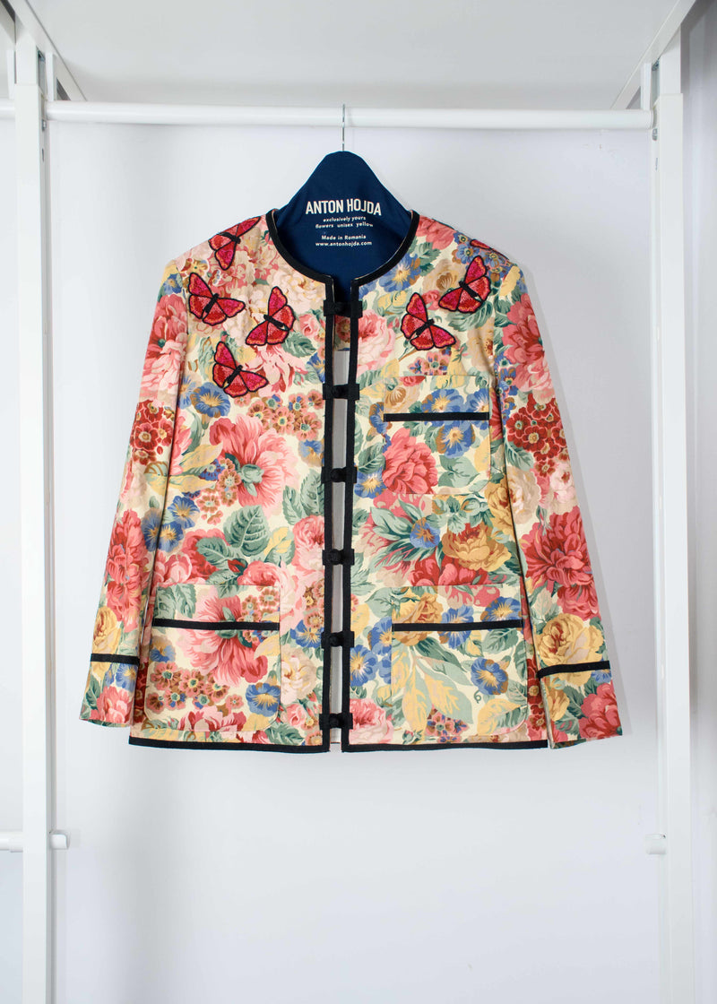Floral Cotton Blazer