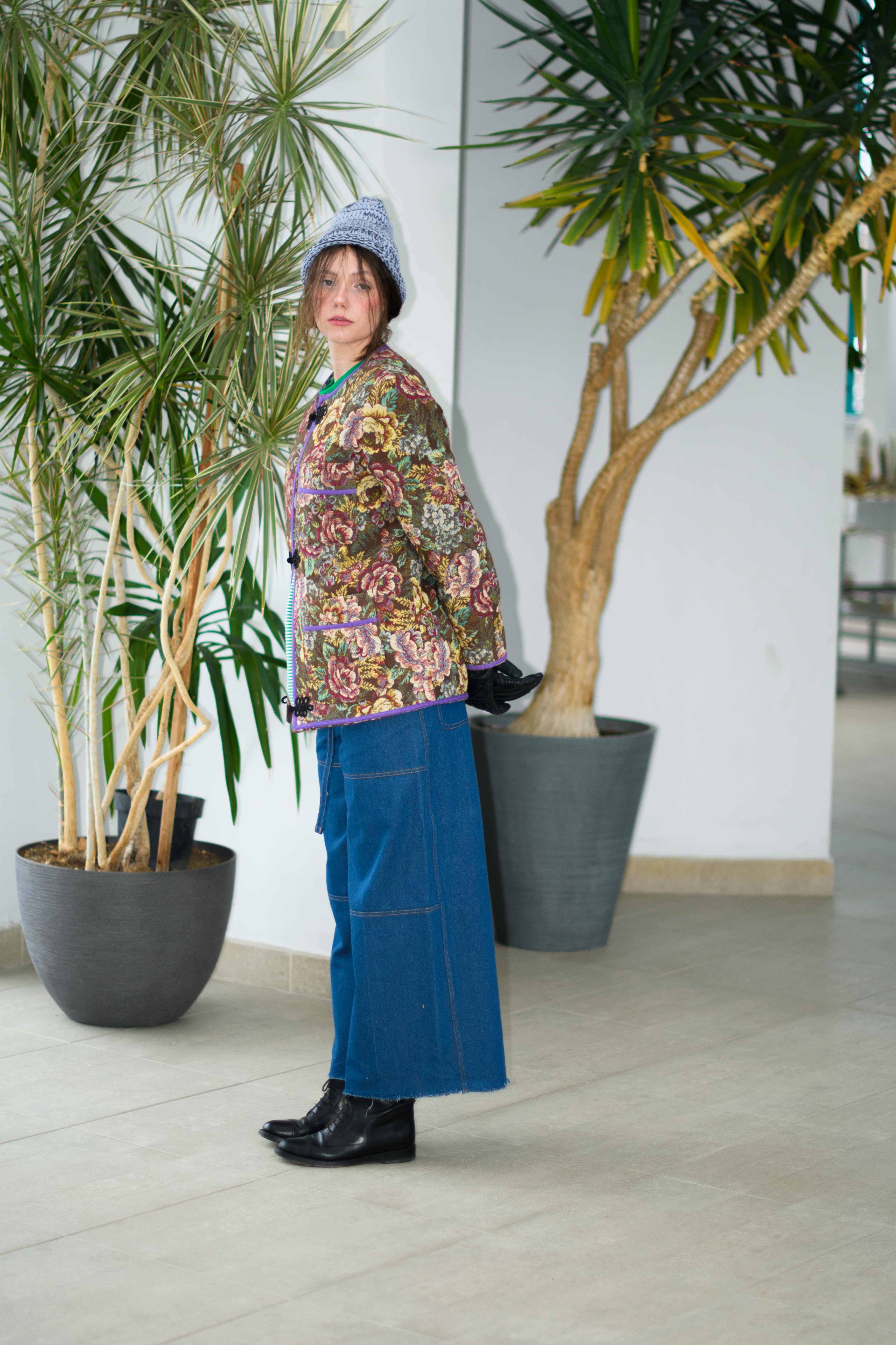 Floral Brocard Blazer