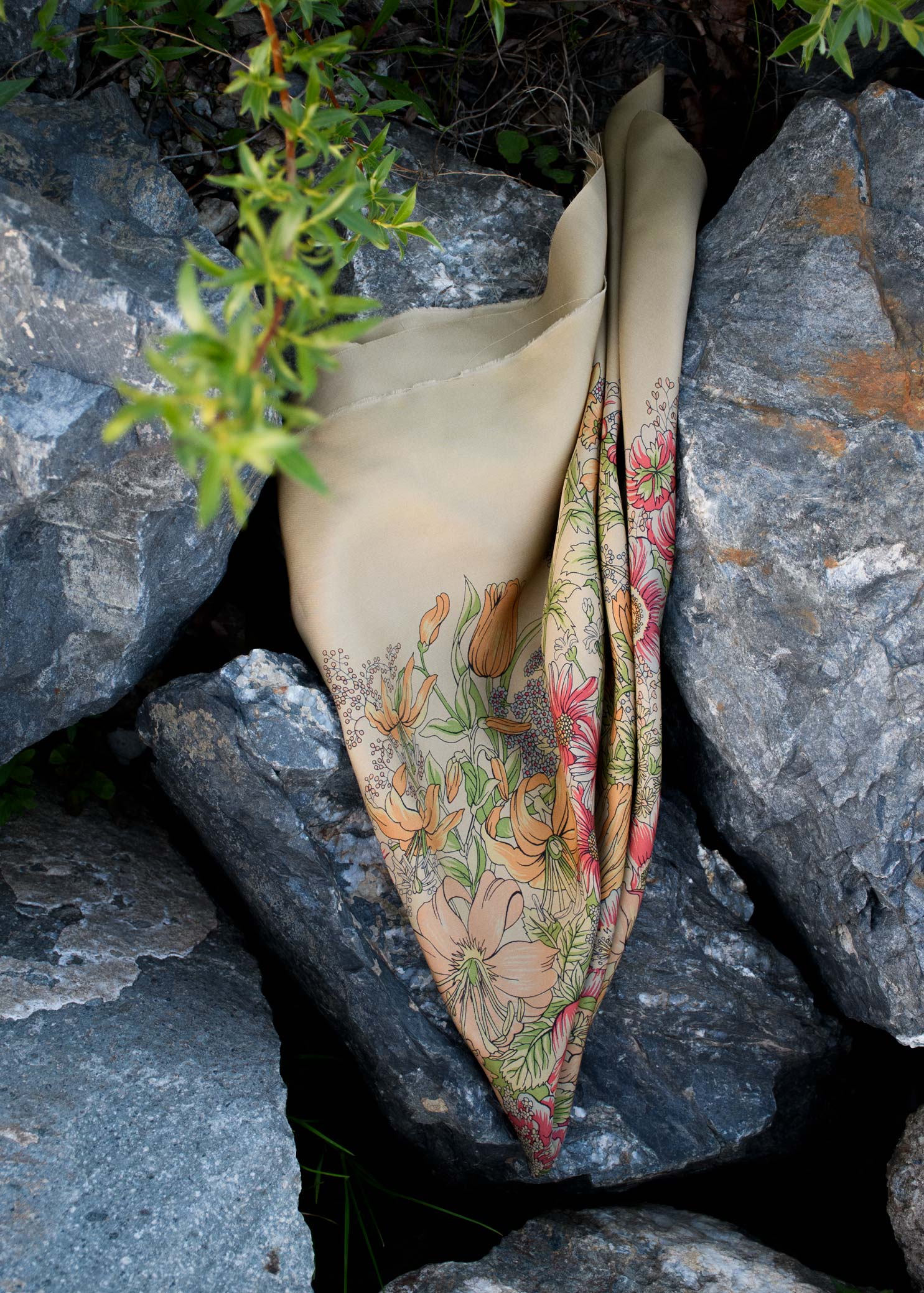Flora Silk Scarf