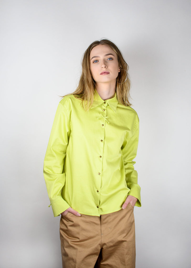 Bow Poplin Shirt