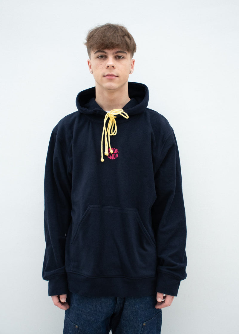 Black Plush Hoodie ANTON HOJDA | Official Store