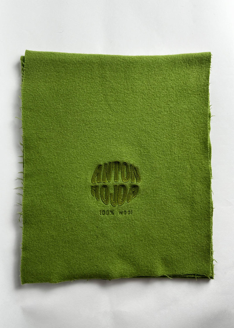 Green Wool Scarf ANTON HOJDA | Official Store