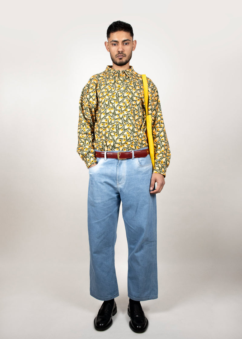 Jacquard Long-Sleeved Polo Shirt ANTON HOJDA | Official Store