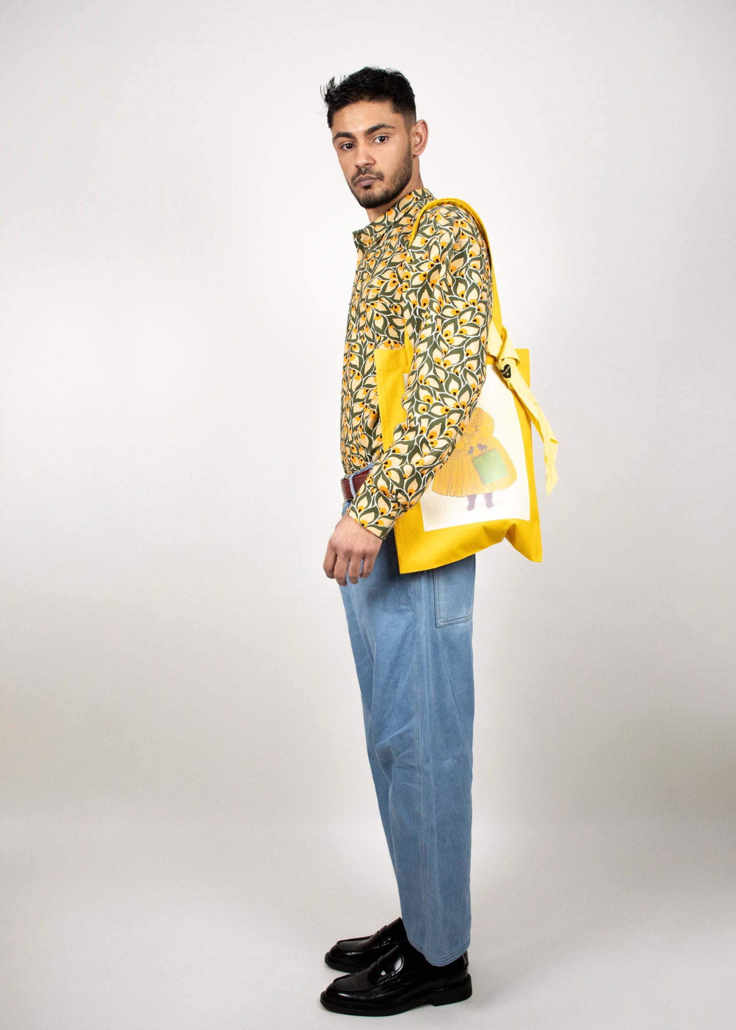 Jacquard Long-Sleeved Polo Shirt ANTON HOJDA | Official Store