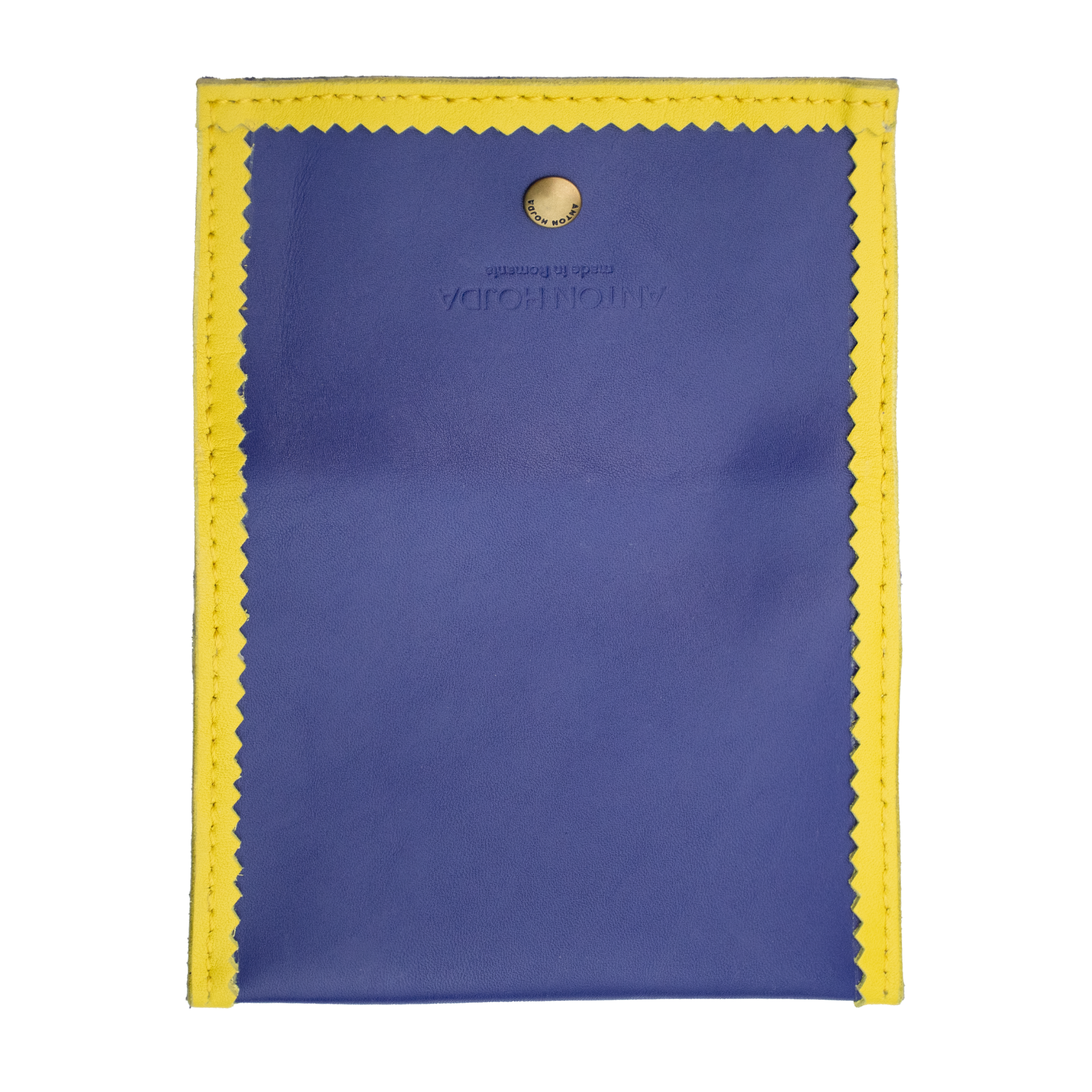Lilly Wallet Oxford Blue Zig-Zag - ANTON HOJDA | Official Site