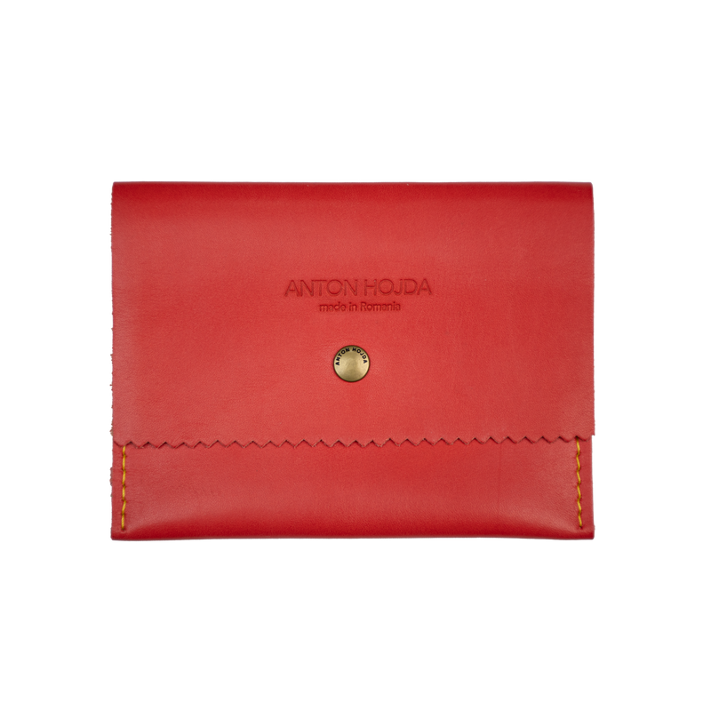 Lilly Wallet Thin Dark Terra Cotta - ANTON HOJDA | Official Site