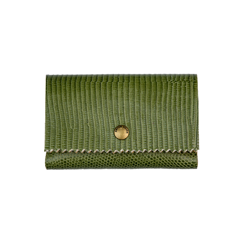 Little Lilly Card Holder Green - ANTON HOJDA | Official Site