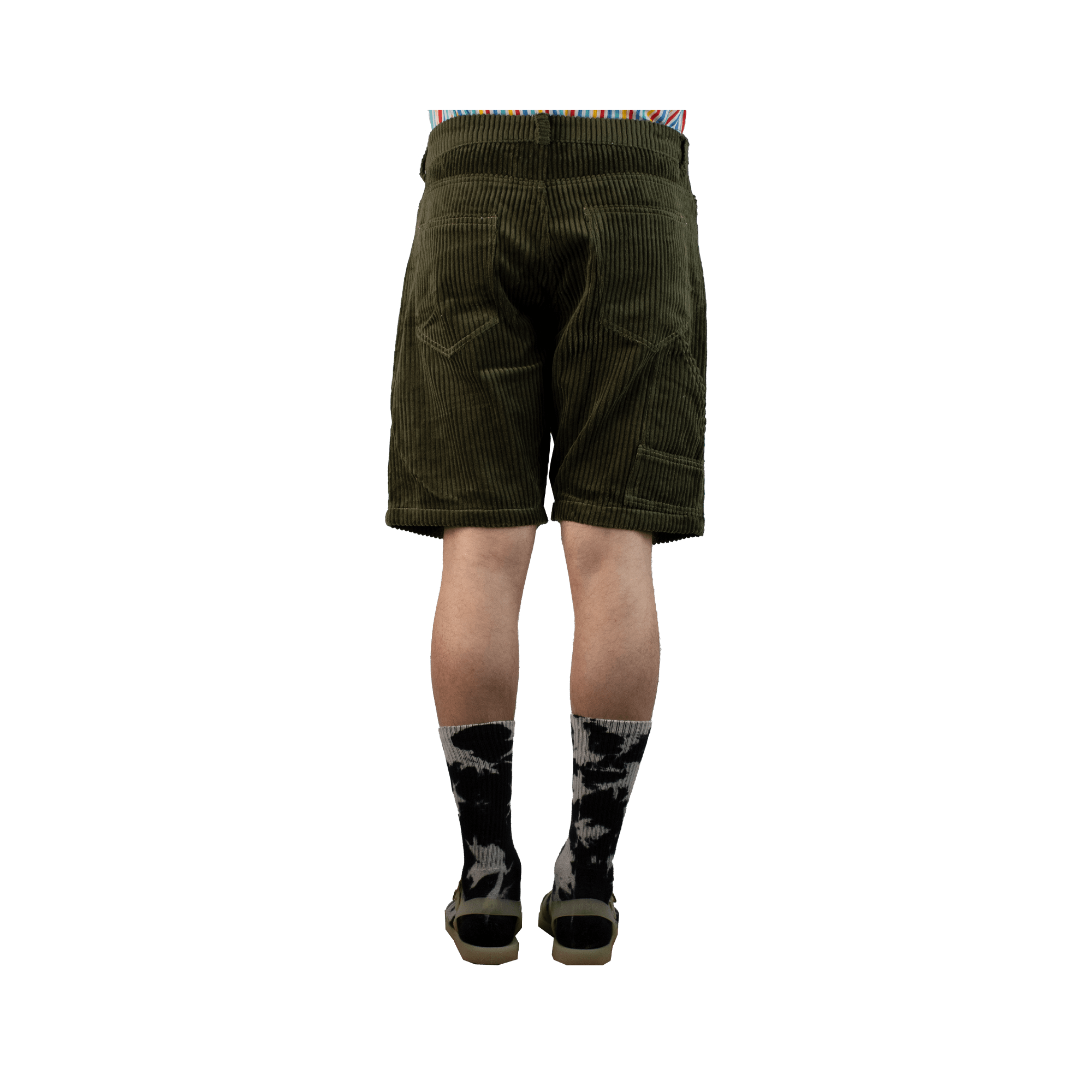 Dark green OldSkools Velvet Pants - ANTON HOJDA | Official Store