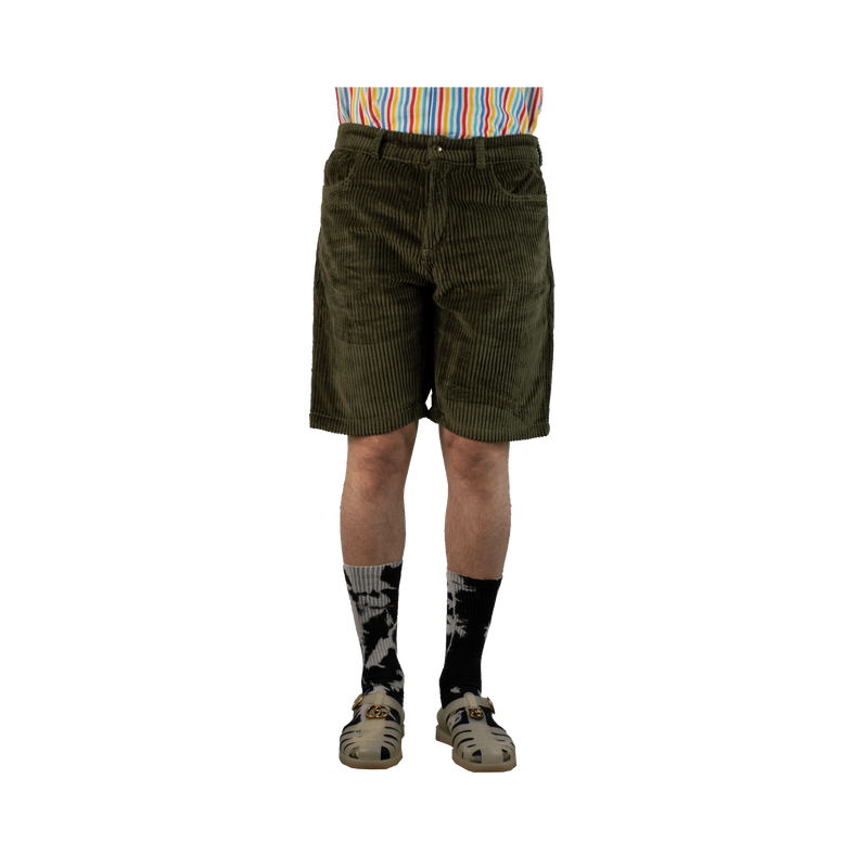 Dark green OldSkools Velvet Pants - ANTON HOJDA | Official Store