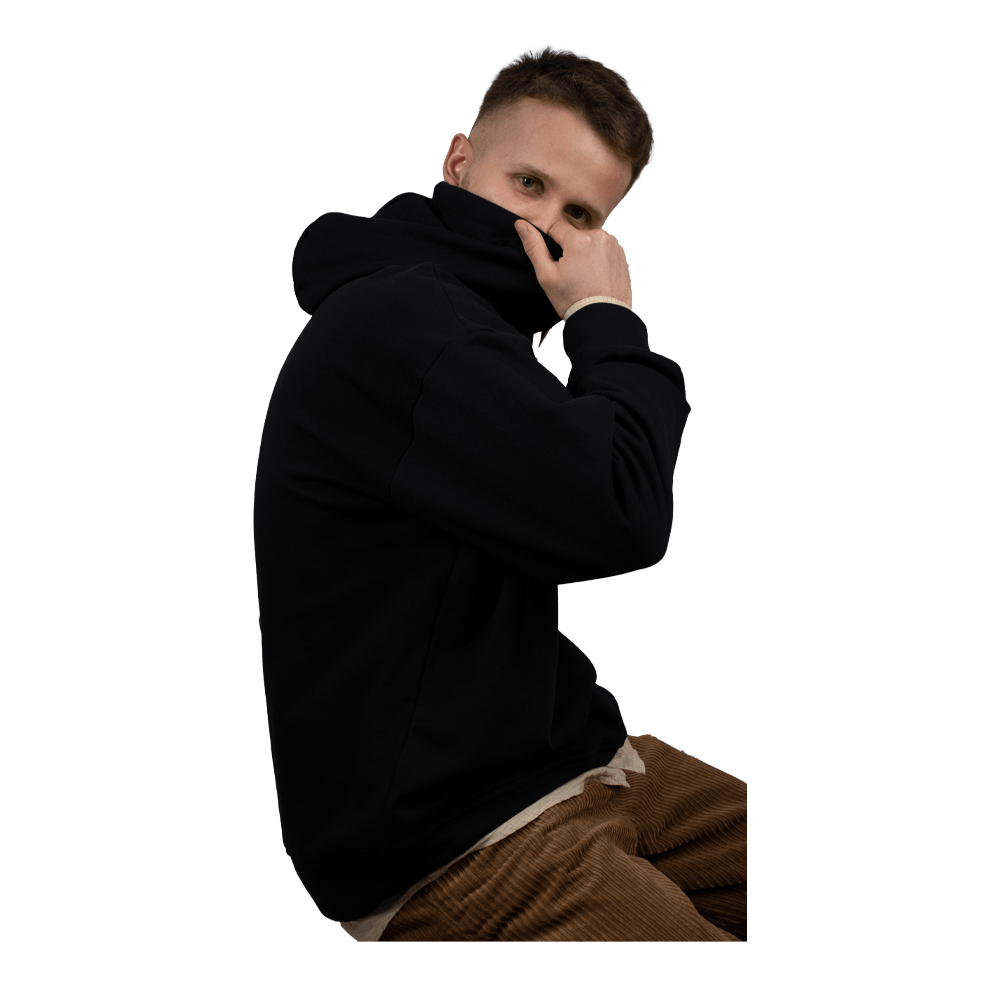 W/M Black Cotton AHoodie - ANTON HOJDA | Official Store