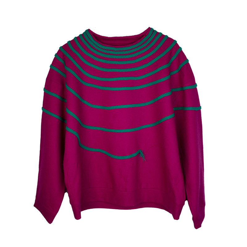 Wool Blend Blouse Pink - ANTON HOJDA | Official Site